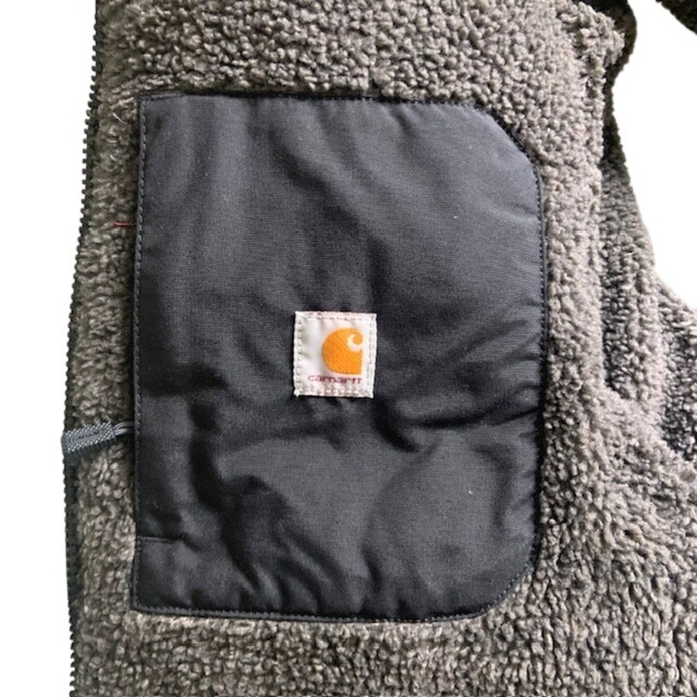 Carhartt Montana Loose Fit Insulated Vest Women's M Black Sherpa Lined OV5607-W - Picture 4 of 8
